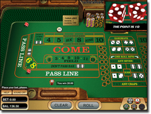 Craps for Real Money Online at G'Day