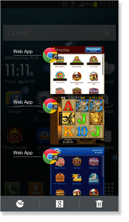 Web Apps on a Samsung